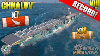 AirCraft Carrier Chkalov 7 Kills 158K Damage | World of Warships