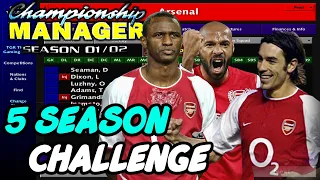 Championship Manager 01/02 I Arsenal's 5 Year Challenge