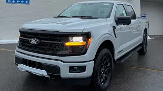 First look at the 2024 Ford F150 XLT Powerboost in Avalanche Gray walk around! #2024F150