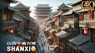 Pingyao, Shanxi🇨🇳 A 2,700-Year-Old Prosperous Medieval Town in China (4K UHD)