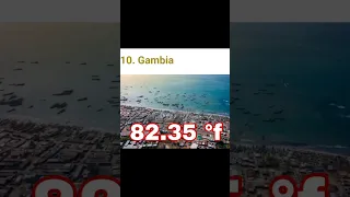 Top 20 Hottest countries in the World 🌎 |Temperature 80 °f to 83 °f