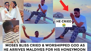 EMOTIONAL - Moses bliss & wife worship God as they arrive Maldives for honeymoon