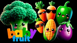 Vegetables Dancing by Baby Fruit Sensory Video 🥕