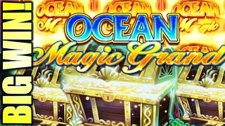 ★BIG WIN!!★ FINALLY A BONUS!! 😱 OCEAN MAGIC GRAND Slot Machine (IGT)