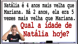 2 QUESTÕES DE CONCURSOS COM IDADES - PROBLEMA DO 1º GRAU - NÍVEL 1 - Prof Robson Liers - Mathematica