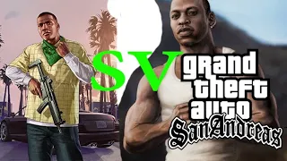 FRANKLIN VS CJ (WHO IS BEST_) [GTA 5 VS GTA SAN ANDREAS mood