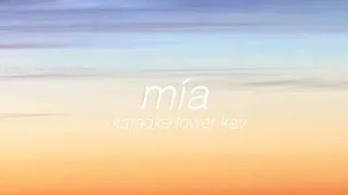 mía - belén aguilera // karaoke instrumental lower key tono bajo