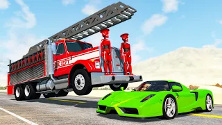 Emergency Vehicles Accidents #2 - Beamng drive