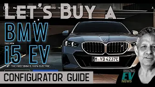 EV Buyer's Guide - BMW i5 EV- Configurator Australia - It looks like a real BMW!