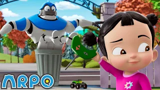 Arpo Robot Babysitter | Sibling Synchronicity! | Funny Cartoons for Kids | Arpo the Robot