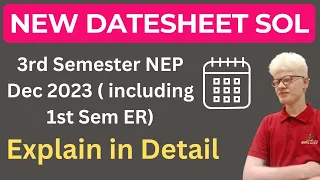 SOL 3rd Semester New Datesheet Dec 2023 exam | sol final Datesheet 3rd Semester Dec 2023