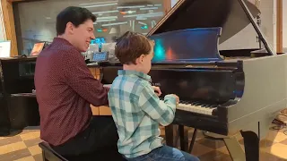 Jason Coleman and son Avery continue the Floyd Cramer legacy at RCA Studio.