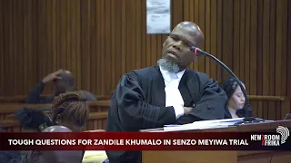 TOUGH QUESTIONS FOR ZANDILE KHUMALO IN SENZO MEYIWA TRIAL