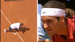 Roger Federer vs Luis Horna 2003 RG Set 3 Highlights