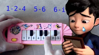 Mama (Di Hatimu) *** Ejen Ali The Movie *** (how to play on a 1$ piano)