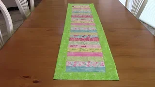 Summer Table Runner - jelly roll strips