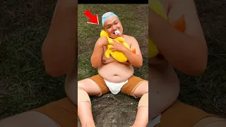 ToRung comedy: baby and duck 🐥