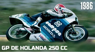 1986. Gran Premio de Holanda 250 cc. Circuito de Assen