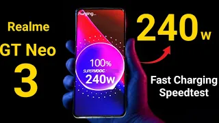 Realme GT Neo 3 240w Fast Charging Speedtest 🔥🔥🔥