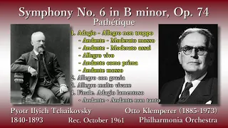 Tchaikovsky: Symphony No. 6 Pathétique, Klemperer & The Phil (1961) チャイコフスキー 交響曲第6番「悲愴」クレンペラー