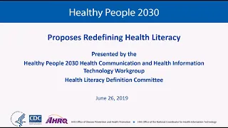 Healthy People 2030 Video