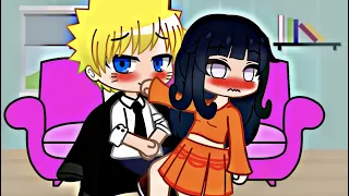 Stop wiping my kisses Hinata 💢  | meme | Naruto | Gacha