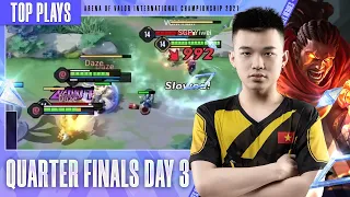 TOP 5 ช็อตเด็ด Quarter Finals Day 3 | AIC 2021