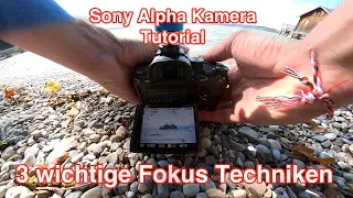 3 wichtige Fokustechniken an Sony Alpha Kameras