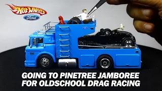 FORD C-800 COE TEAM RAMP TRUCK - HOT WHEELS TRANSPORTER CUSTOM