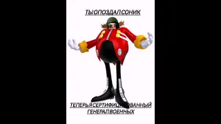 ТЫ ОПОЗДАЛ СОНИК ТЕПЕРЬ Я...