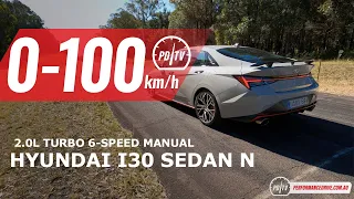 2022 Hyundai i30 Sedan N (manual) 0-100km/h & engine sound