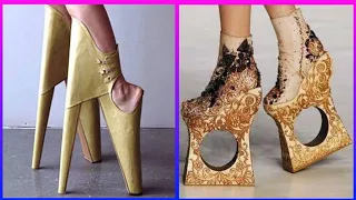 6 Weirdest high heels ever made | unblieveable | suprisingly amazing footwear and heels.