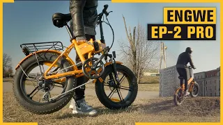 ENGWE EP-2 Pro Folding Bike #Shorts - 28MPH Fat Tire Folding E-Bike Ride