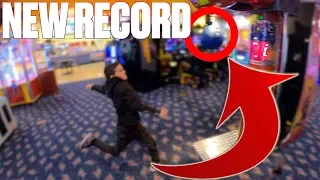 GOING FOR THE ARCADE PUNCH BAG JACKPOT WORLD RECORD WIN | NEW RECORD ARCADE PUNCH BAG DESTROYED