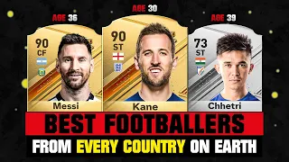 BEST FOOTBALLERS FROM EVERY COUNTRY ON EARTH! 😱🔥 ft. Kane, Messi, Chhetri… etc