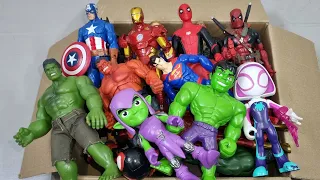 HULK VS IRONMAN VS SPIDERMAN VS CAPTAIN AMERICA VS THOR VS SUPERMAN SUPERHERO AVENGERS UNBOXING