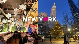 [4K]🇺🇸NYC Christmas Walk🎄Gramercy Park to Madison Square Park🌟Brunch at Barbounia🍲🥣 Dec. 2021