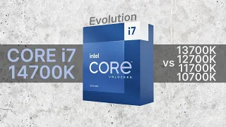 Intel Core i7-14700K vs 13700K vs 12700K vs 11700K vs 10700K (2020-2023): Evolution / Comparison