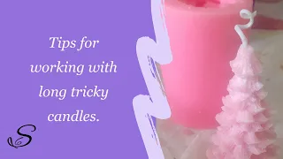 How to unmould silicone candle moulds that always break!  Tips for beginner candle makers