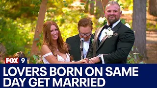 Lovers born on same day get married on birthday