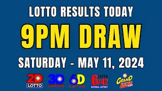 PCSO Lotto Result Today Live 9PM Draw May 11, 2024 (Saturday) Ez2 | Swertres | 6D | 6/42 6/55 Lotto