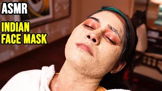 INDIAN BARBER 🟡 FACE MASK 🟡 ASMR sleep