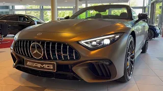 2023 Mercedes AMG SL 63 in exclusive Monza Grey Magno