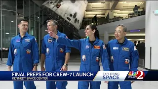 Countdown begins for Crew-7 launch from Kennedy Space Center