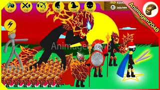 NEW SUMMON XIPHOS DUAL BLADE, MEGA FIRE BOSS, SPEAROS HERO | Stick War Legacy Mod VIP | Animugen2048