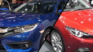 2017 Honda Civic vs. 2017 Mazda3