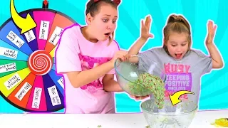 MYSTERY WHEEL OF DUMP IT SLIME CHALLENGE!!