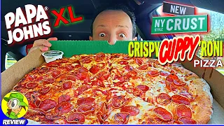 Papa John's® XL NY STYLE CRISPY CUPPY 'RONI PIZZA Review 👨‍🍳🗽🐖🍕 ⎮ Peep THIS Out! 🕵️‍♂️
