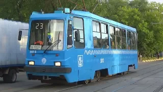 "Скоро ЛМки уйдут в историю!" Трамвай 71-134А (ЛМ-99АЭ) №3013 с маршрутом №23