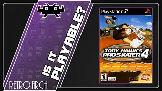 Is Tony Hawk's Pro Skater 4 Playable? RetroArch Performance [Series X | PCSX2]